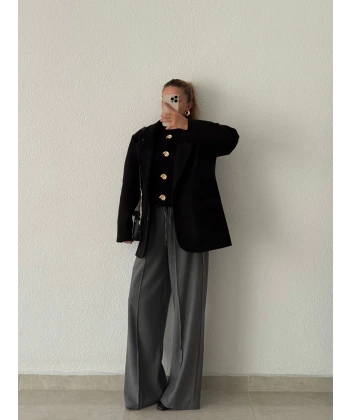 Poliviskon Çımalı Palazzo Pantolon