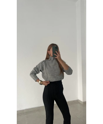 Ters Dikiş Basic Kazak