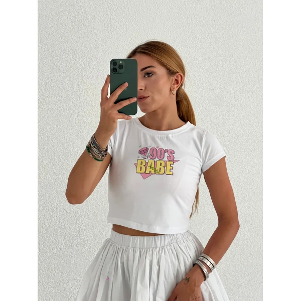 Basic Baskılı Crop