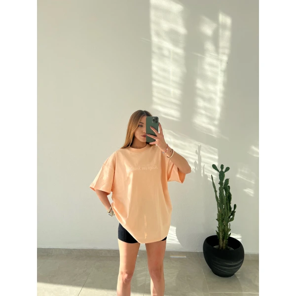 Orj Marka Nakışlı Yazılı Tişört