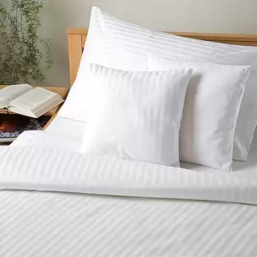 83 Tel Çizgili Pamuk Saten Tek Kişilik Otel Nevresim Takımı