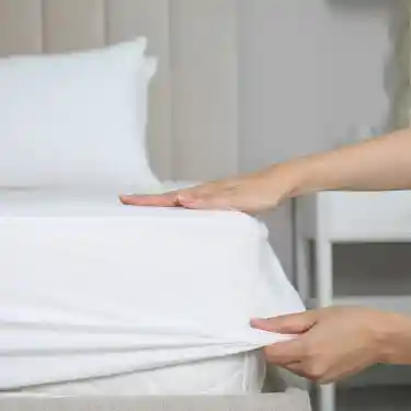 83 Tel Düz Pamuk Saten Tek Kişilik Lastikli Otel Çarşafı