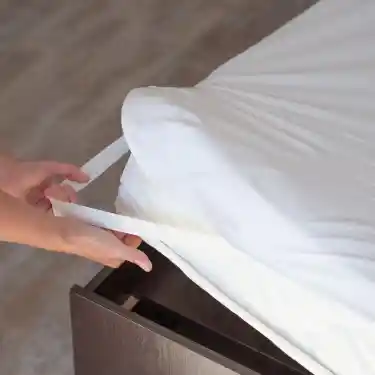 Pamuk Sıvı Geçirmez Tek Kişilik Otel Yatak Alezi