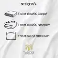 63 Tel Tek Kişilik Otel Nevresim Takımı (Düz Çarşaflı)