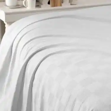 Çift Kişilik Dama Desenli Otel Pikesi