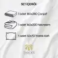 63 Tel Tek Kişilik Otel Nevresim Takımı (Düz Çarşaflı)