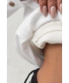 Kadın Beyaz Aksesuar Ve Askılı Body Detaylı Şık Gömlek