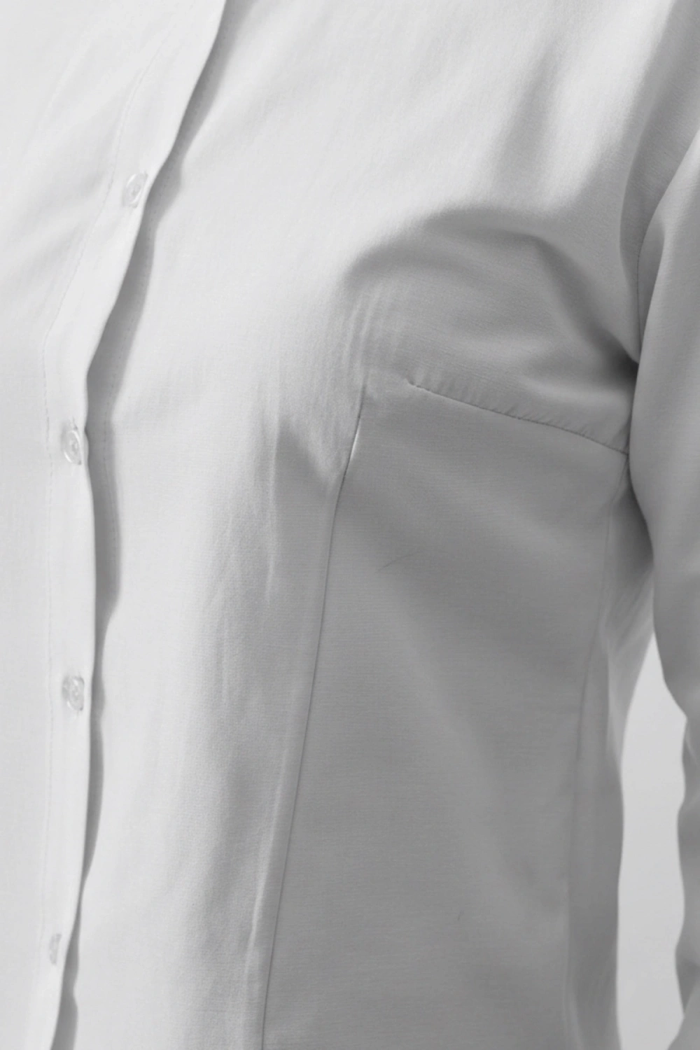 Kadın Beyaz Slim Fit Pensli Dar Kesim Günlük Şık Gömlek