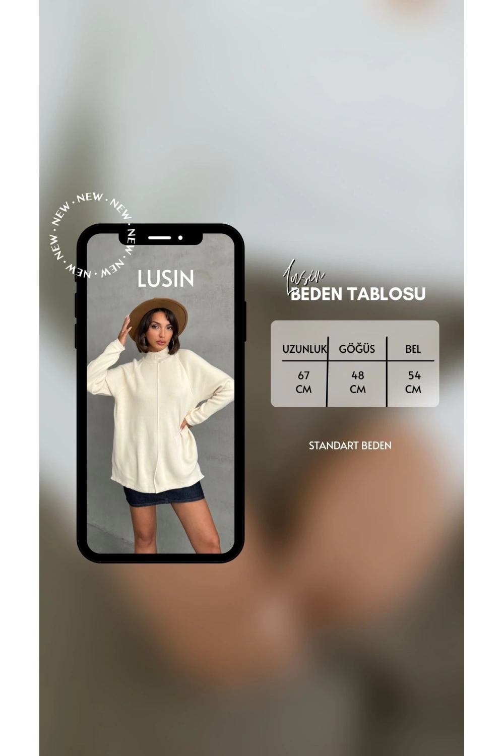 Kadın Nefti Yeşili Yarım Balıkçı Yaka Şık Şerit Detaylı Uzun Kol Triko Hırka