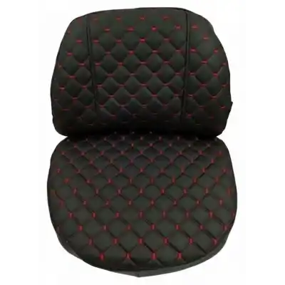 KOLTUK KILIFI TEK PARÇA (VİNLEX) SİYAH-KIRMIZI