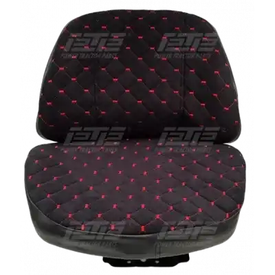 KOLTUK KILIFI 2 PARÇA (TAY TÜYÜ) SİYAH-KIRMIZI