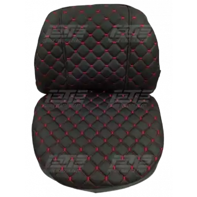 KOLTUK KILIFI 2 PARÇA (VİNLEX) SİYAH-KIRMIZI