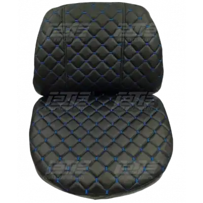 KOLTUK KILIFI 2 PARÇA (VİNLEX) SİYAH-MAVİ