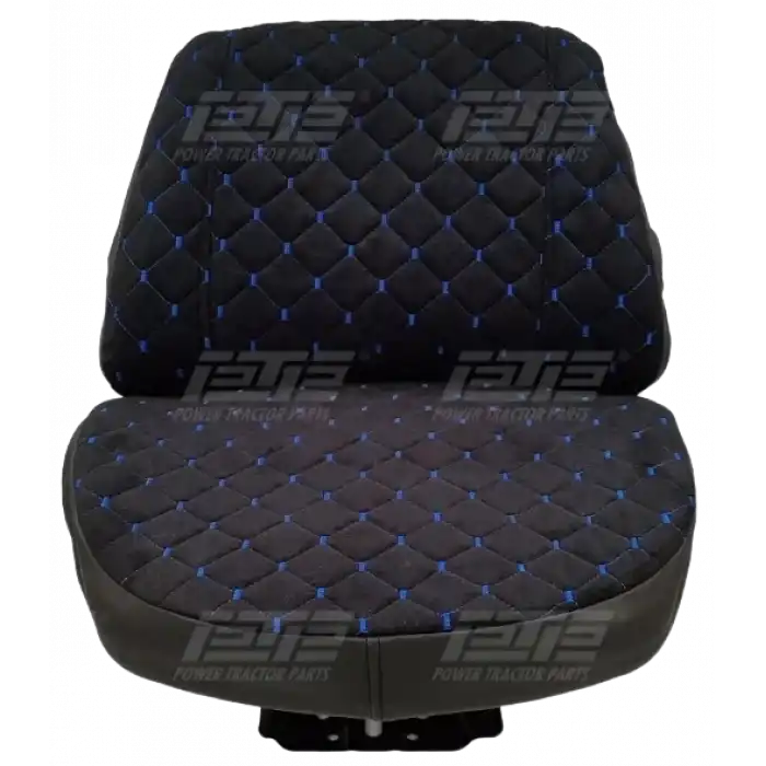 KOLTUK KILIFI 2 PARÇA (TAY TÜYÜ) SİYAH-MAVİ