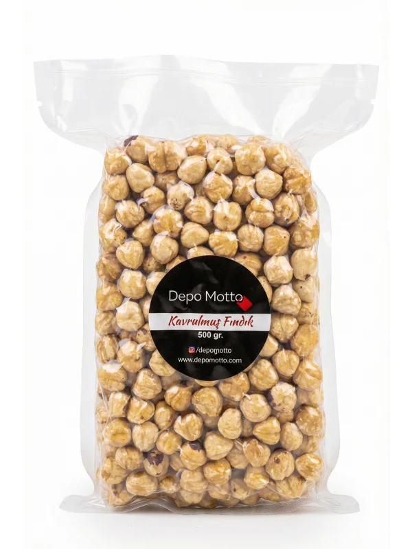 Depo Motto Kavrulmuş İç Fındık 500 Gr x 8 Paket