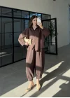 Tensel Oversize Kahve Şalvar Takım