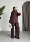 Asimetrik Kesim Marve Premium Mürdüm Takım