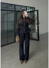 Çift Renk Denim Ceket Pantolon Takım