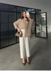Oversize Transparan Vizon Gömlek