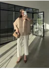 Oversize Transparan Vizon Gömlek