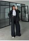 Perla Premium Astralı Siyah Ceket Takım