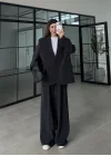 Perla Premium Astralı Siyah Ceket Takım