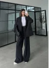 Perla Premium Astralı Siyah Ceket Takım