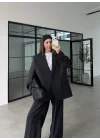 Perla Premium Astralı Siyah Ceket Takım