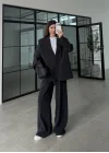 Perla Premium Astralı Siyah Ceket Takım