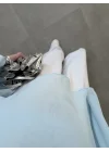 Uçuşan Pelerin Bebe Mavi Tül Bluz