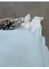 Uçuşan Pelerin Bebe Mavi Tül Bluz