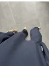 Pelerin Lacivert Asimetrik Kesim Takım