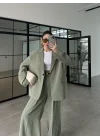 Perla Premium Astralı Çağla Yeşili Ceket Takım