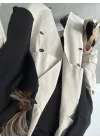 Cool Oversize Premium Taş Kuşaklı Trençkot