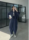 Vessa Modal Kumaş Lacivert Şalvar Takım