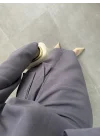 Anvelop Tasarım Keten Antrasit Takım