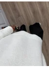 Alin Sık Dokuma Ekru Premium Kazak