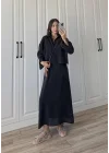 Askılı Siyah İkili Gömlek Elbise