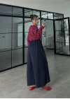 Beca Oysh Kumaş Basic Lacivert Pantolon