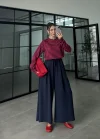 Beca Oysh Kumaş Basic Lacivert Pantolon
