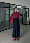 Beca Oysh Kumaş Basic Lacivert Pantolon