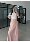 Beli Lastikli Maxi Pudra Saten Etek