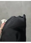 Beli Lastikli Maxi Siyah Saten Etek