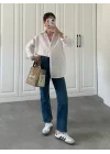 Beyaz Basic Poplin Gömlek