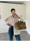 Beyaz Basic Poplin Gömlek