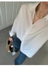 Beyaz Basic Poplin Gömlek