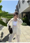 Bohem Nakışlı Oversize Takım