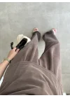 Büzgülü Basic Kahve Modal Takım
