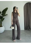 Büzgülü Basic Kahve Modal Takım