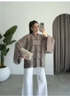 Çin Düğmeli Bronz Gömlek Kimono